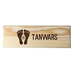 Yaya Cafe 9 x 3 inches Personalized Engraved Name Plate Foot Print ...