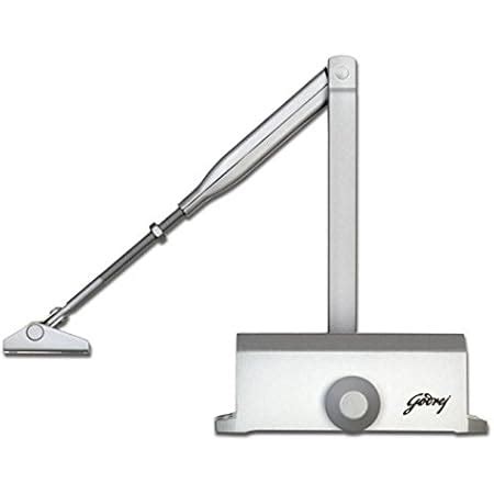 Godrej Locks 6808 Aluminium Door Closer with Pelmate Arm (Silver ...
