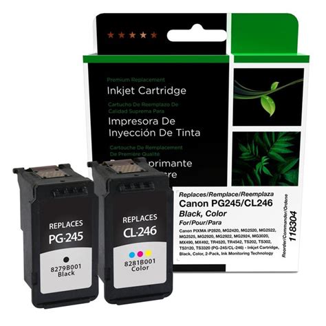 Cig Clover Imaging Remanufactured Black, Color Ink Cartridges for Canon ...