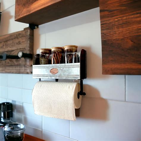 KOTINARA Rustic Paper Towel Holder Wall Mount - Farmhouse India | Ubuy