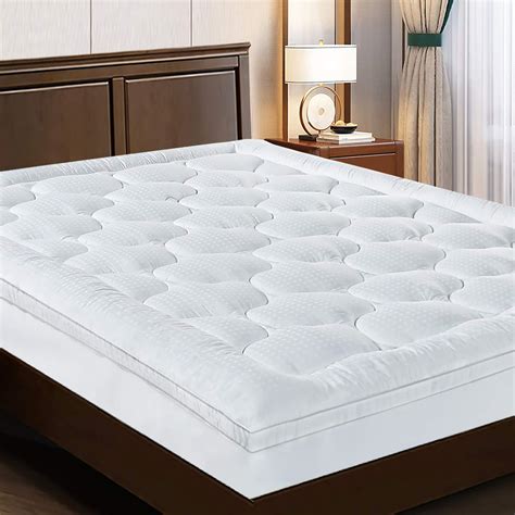 EASELAND Twin XL Mattress Topper Pillow Top Mattress Cover Quilted ...