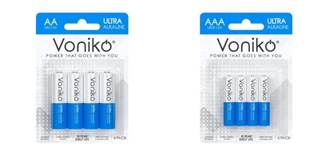 Vonikq Voniko Pack 8 Of Aa And Aaa High Performance Alkaline Non ...