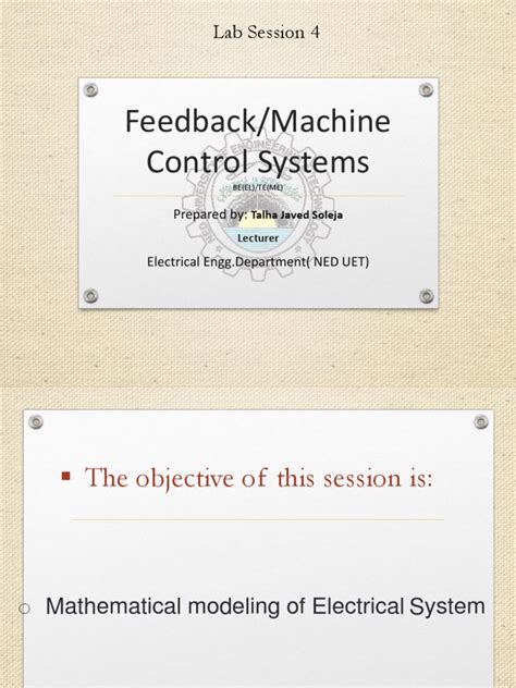 Image result for Control System Feedback MATLAB Lab Manual Ee