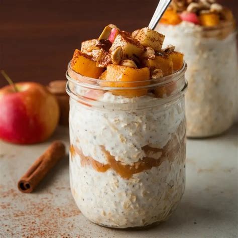 Apple Cinnamon Overnight Oats | Bladeko