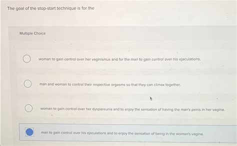 Solved The goal of the stop-start technique is for | Chegg.com