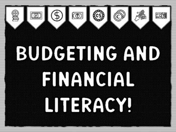 BUDGETING AND FINANCIAL LITERACY! Ready to print Financial Literacy ...
