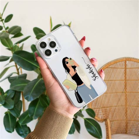Cute Selfie Girl Customized Transparent Silicon Case Design 9 – Cocolub