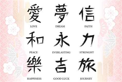 Japanese Symbols For Peace Love And Happiness