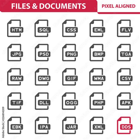 Files & Documents Icons Stock Vector | Adobe Stock