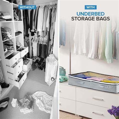 Buy Homicx Under Bed Storage Bag With Zip Pack of 3 – Premium Non-Tear ...