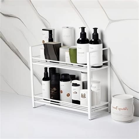 Craftland Wrought Iron 2 Tier Tiered Shelf Kitchen Organizer Stand ...