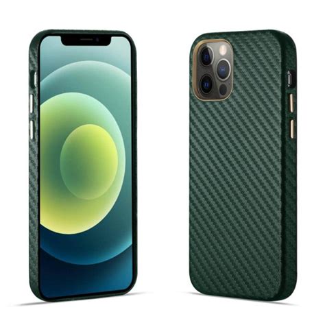 Buy Green Aramid Carbon Fiber iPhone 12 Pro Cover – Fitoorz