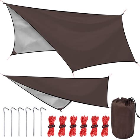 LadyRosian Camping Tarp, Rain Tarp, Multifunctional Tent Footprint ...