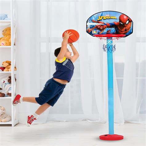 ITOYS Marvel Spiderman Shooting Champ Basketball Set for Kids - Multic ...