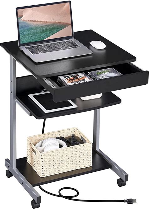 Computer Table On Wheels 的图像结果