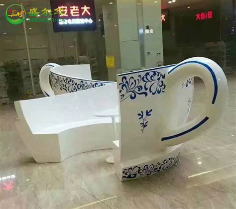 玻璃钢咖啡杯座椅简约茶杯造型休闲椅花盆组合 - 欧迪雅凡家具