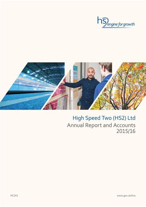 High Speed Two (HS2) Limited annual report and accounts 2015/16: 2016 ...