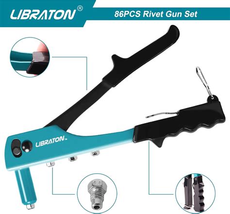 LIBRATON Heavy Duty Rivet Gun Kit with Metal Rivets and Drill India | Ubuy