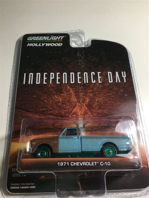 Greenlight Chase 1971 Chevrolet C-10 Independence Day Green Machine | eBay