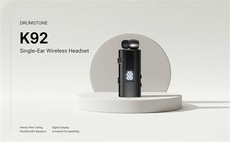 Drumstone K92 Display Single Ear Wireless Headset Hands-Free Calling ...