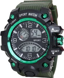 Trex 1155 PU Strap Chronograph Alarm Analog-Digital Watch - For Men ...