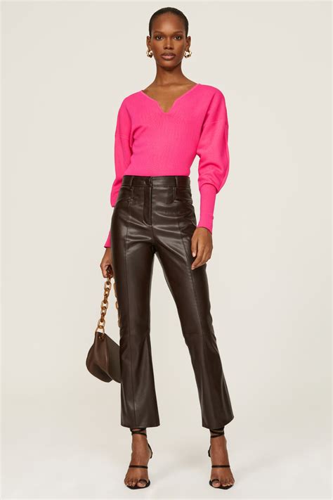 Pink V-Neck Sweater by Esteban Cortazar x RTR | Rent the Runway