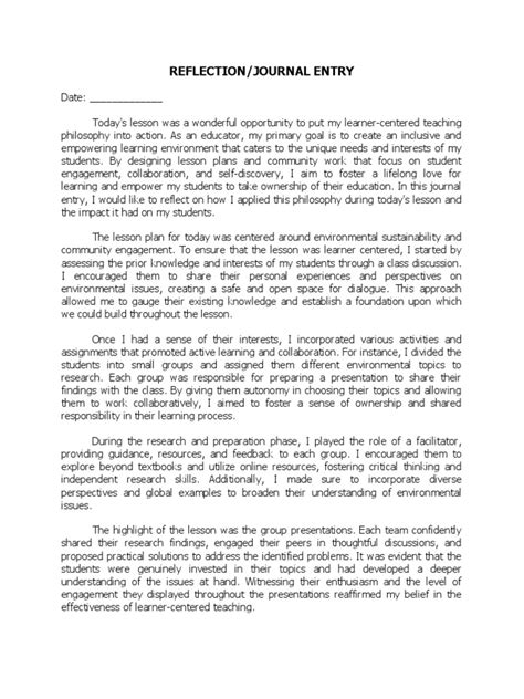 Image result for Journal Entry Essay Example