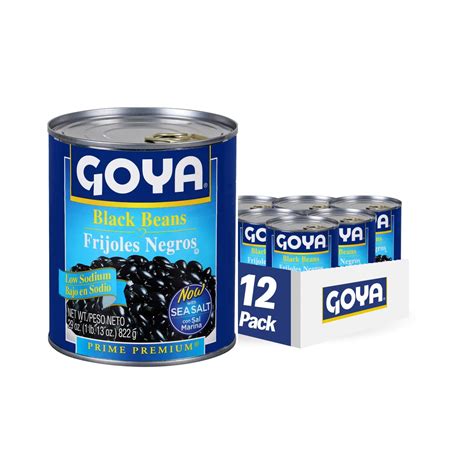 Pack of 2 - Goya Foods Low Sodium Black Beans, 29 Ounce (Pack Of 12 ...