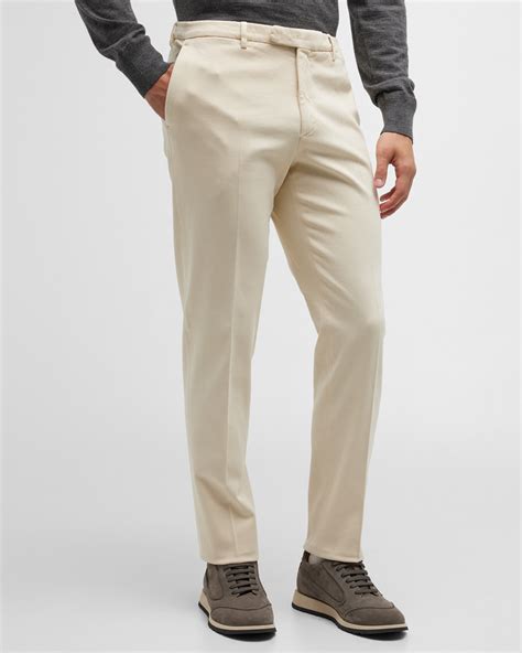 Peter Millar Men's Pilot Flat Front Trousers | Neiman Marcus