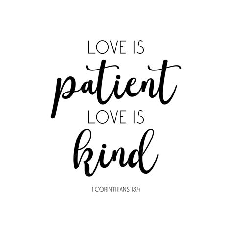 Premium Vector | Love Bible Verse, Love is patient, Love is kind, Love ...