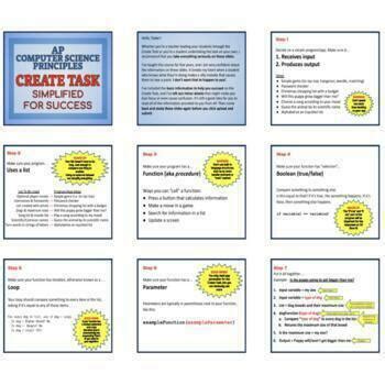 Image result for Create Task AP Computer Science Principles How To
