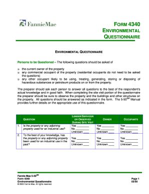 FNMA Form 4340Fannie MaeHazardous Waste - Scribd - Fill and Sign ...