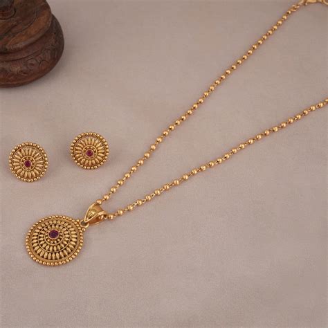 Antique gold plated floral necklace set with jhumka earring - smarsjewelrys