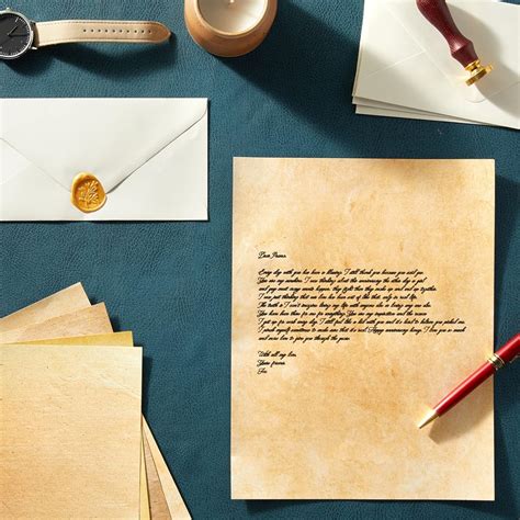 BestNestWellness 48 Pack Stationary Paper - Old Fashion Aged Classic ...