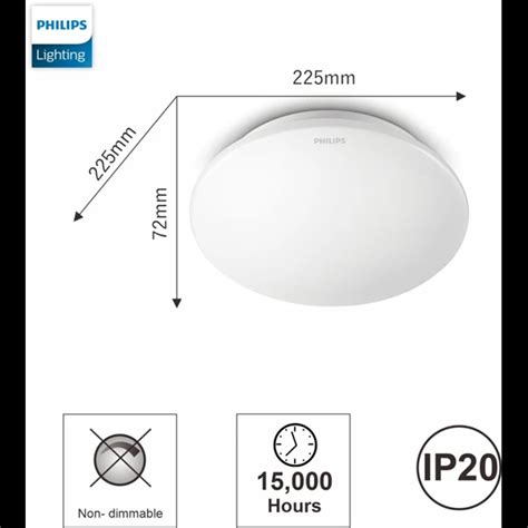 Jual Lampu LED Philips 33361 Moire 27K/65K LED CEILING 6W Jakarta | Oscar Tunastama