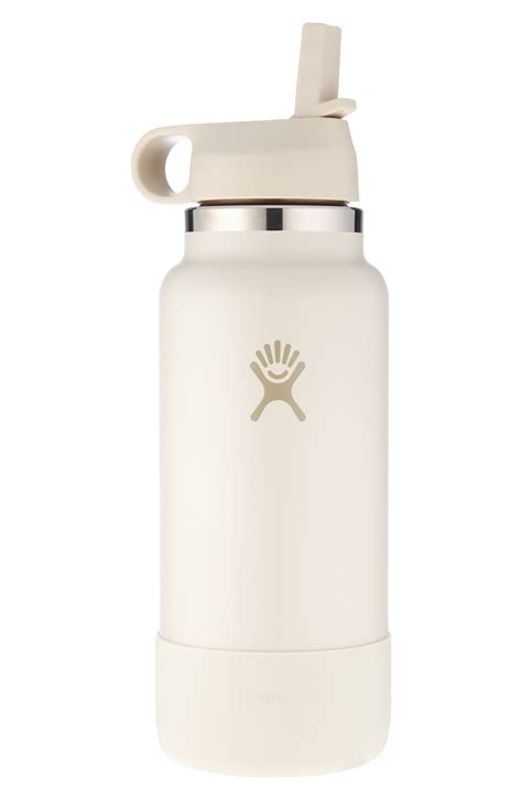 Hydro Flask + 32-Ounce Wide Mouth Bottle with Straw Lid & Boot ...