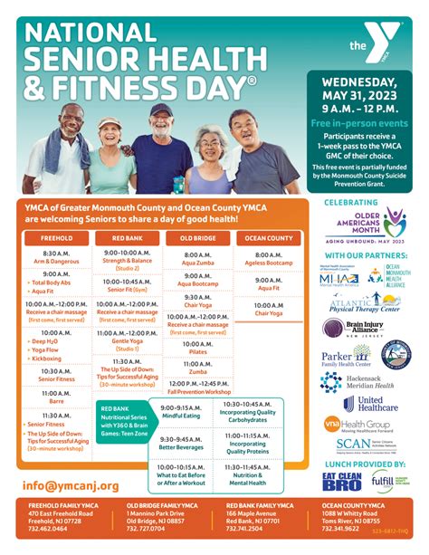 National Senior Health and Fitness Day® - YMCA of Greater Monmouth County