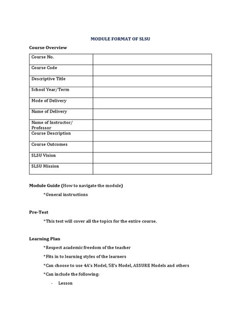 Image result for Module Format