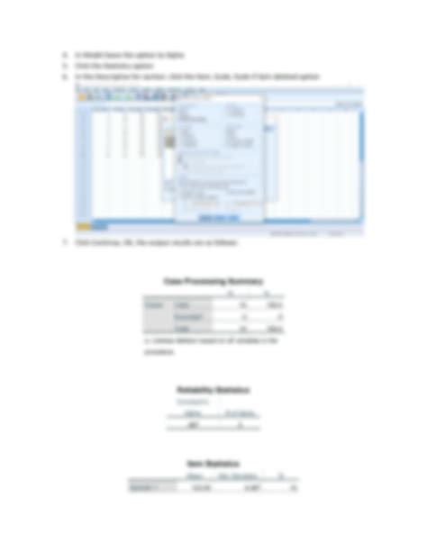 SPSS Reliability Tutorial 的图像结果