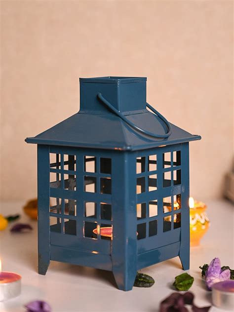 VON CASA Metal Candle Lantern - Blue – MARKET99