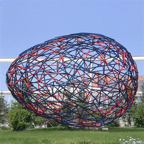 不锈钢景观球形雕塑-宏通雕塑
