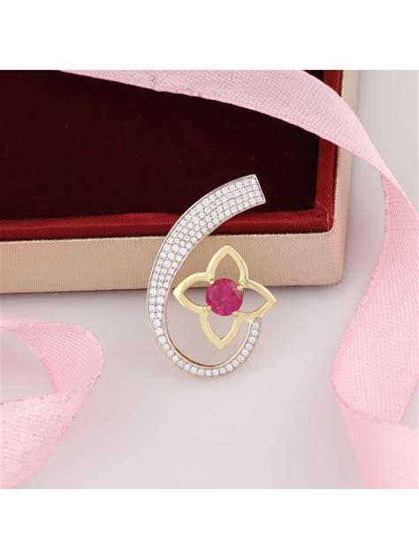 Silgo 925 Sterling Silver Rhodium Plated Cubic Zirconia Pendant for Women