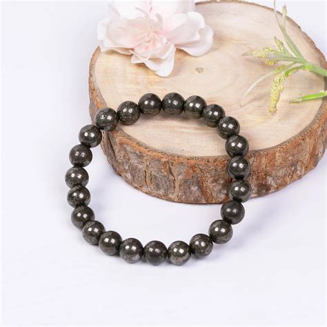 Pyrite Bracelet - Natural Gemstone Jewelry for Spiritual Connection ...