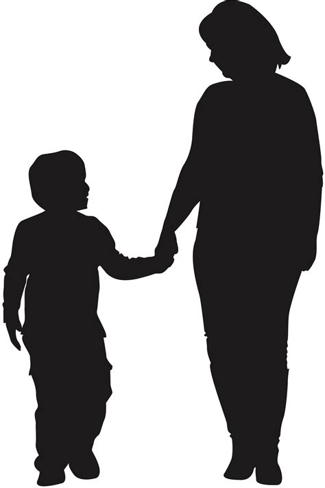 Mother Child Silhouette Son - child png download - 2560*3840 - Free Transparent Mother png ...