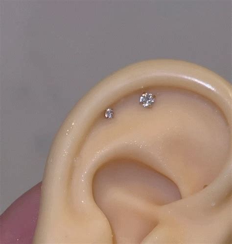 2mm1粒ピアス (片耳) 20G | SASSY ANGEL