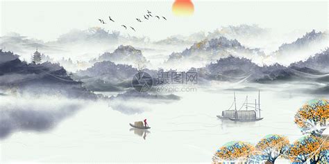 中国风山水图片素材-正版创意图片401716355-摄图网