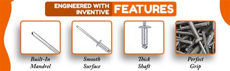 GSK Cut® Aluminum Blind Rivet POP Rivets for Riveting Gun/Riveter ...