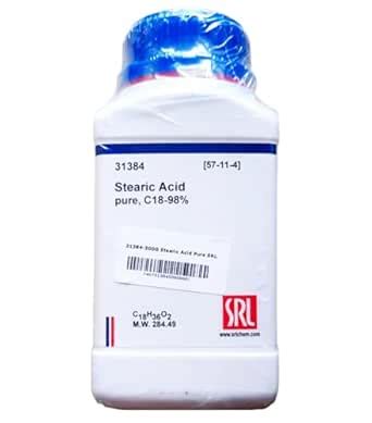 SRL Stearic Acid pure, C18-98%, 500Gm, CAS : 57-11-4, Molecular Formula ...