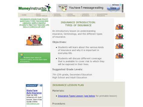 Image result for Insurance Services Lesson