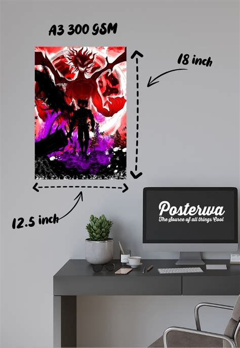 Black Clover Asta Demon Mode Poster – Posterwa